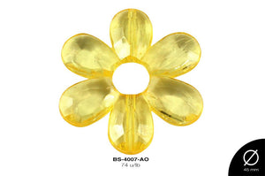 ACRILICO TRANSP FLOR 45mm REF: 1145 AMARILLO 74 u/lb