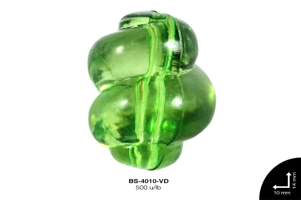 ACRILICO TRANSP NUDO 14mm REF: 3556 VERDE 500 u/lb