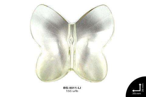 ACRILICO TRANSP MARIPOSA 26mm REF: 341 LIMON 155 u/lb