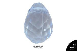 ACRILICO TRANSP LAGRIMA  9mm REF: N°6 AZUL CELESTE 3000 u/lb