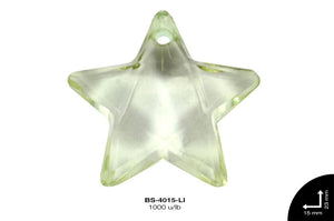 ACRILICO TRANSP ESTRELLA  14mm REF: 182 LIMON 1000 u/lb