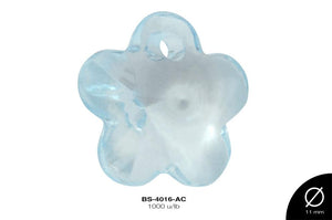 ACRILICO TRANSP FLOR 13mm REF: 211 AZUL CELESTE 1000 u/lb