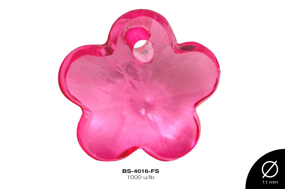 ACRILICO TRANSP FLOR 13mm REF: 211 FUCSIA 1000 u/lb