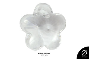 ACRILICO TRANSP FLOR 13mm REF: 211 Transparente 1000 u/lb