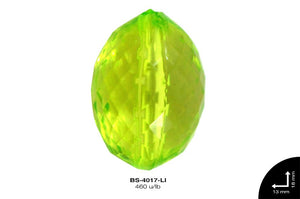 ACRILICO TRANSP OVAL 13mm REF: 127 LIMON 460 u/lb