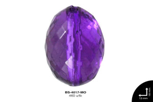 ACRILICO TRANSP OVAL 13mm REF: 127 MORADO 460 u/lb