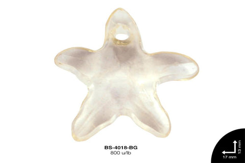 ACRILICO TRANSP ESTRELLA MAR 13mm REF: 218 BEIGE 800 u/lb