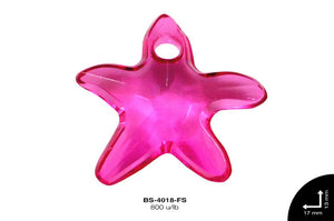 ACRILICO TRANSP ESTRELLA MAR 13mm REF: 218 FUCSIA 800 u/lb