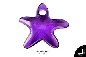 ACRILICO TRANSP ESTRELLA MAR 13mm REF: 218 MORADO 800 u/lb