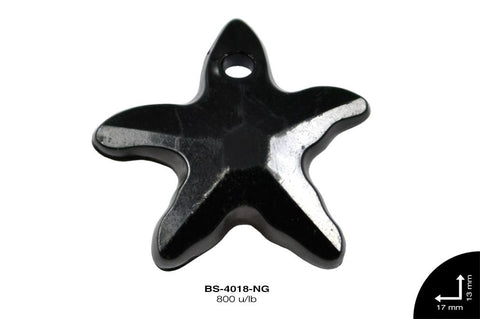 ACRILICO TRANSP ESTRELLA MAR 13mm REF: 218 NEGRO 800 u/lb