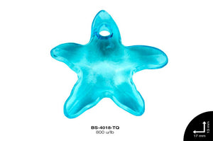 ACRILICO TRANSP ESTRELLA MAR 13mm REF: 218 TURQUESA 800 u/lb