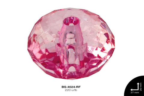 ACRILICO TRANSP DONA REF: 0032-18 ROSA FUERTE 220 u/lb