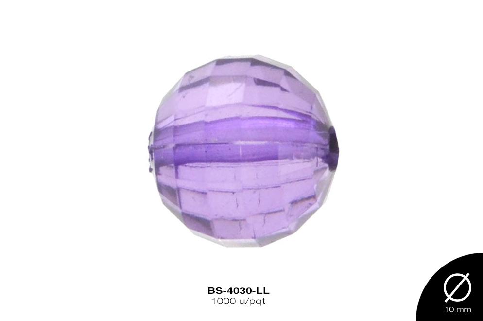 ACRILICO TRANSP MUNDO REF: 10mm  MORADO 1000 u/pqt(.5kg)