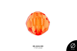 ACRILICO TRANSP RED REF: 8mm  MANDARINA 1750 u/pqt(.5kg)