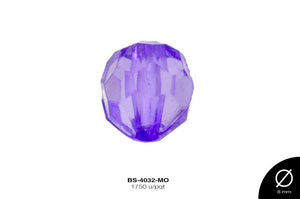 ACRILICO TRANSP RED REF: 8mm  MORADO 1750 u/pqt(.5kg)