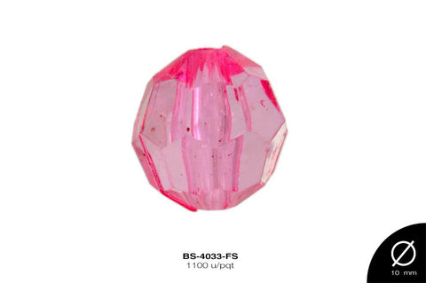 ACRILICO TRANSP RED REF: 10mm  FUCSIA 1100 u/pqt(.5kg)