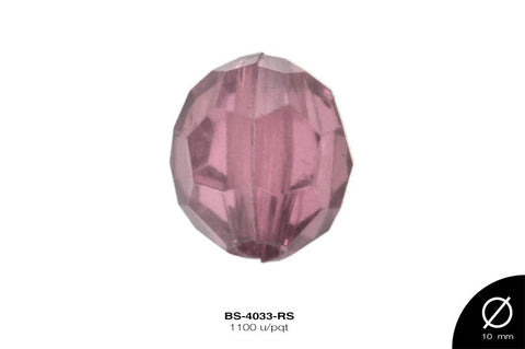 ACRILICO TRANSP RED REF: 10mm  ROSA 1100 u/pqt(.5kg)