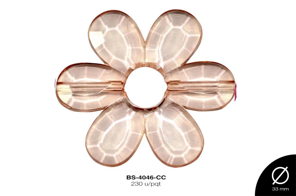 ACRILICO TRANSP FLOR 33mm REF: 247-33 CAFE CLARO 230 u/pqt(.