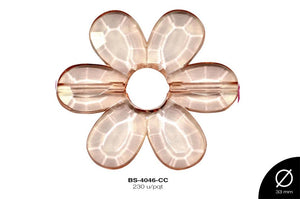 ACRILICO TRANSP FLOR 33mm REF: 247-33 CAFE CLARO 230 u/pqt(.