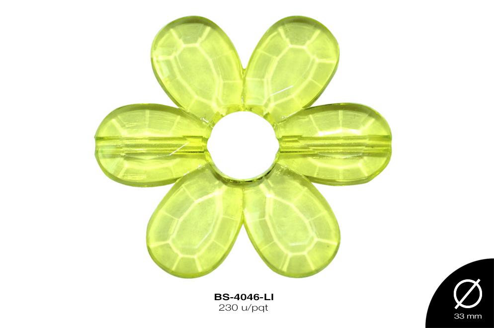 ACRILICO TRANSP FLOR 33mm REF: 247-33 LIMON 230 u/pqt(.5kg)