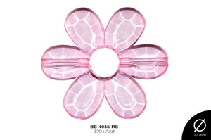 ACRILICO TRANSP FLOR 33mm REF: 247-33 ROSA 230 u/pqt(.5kg)