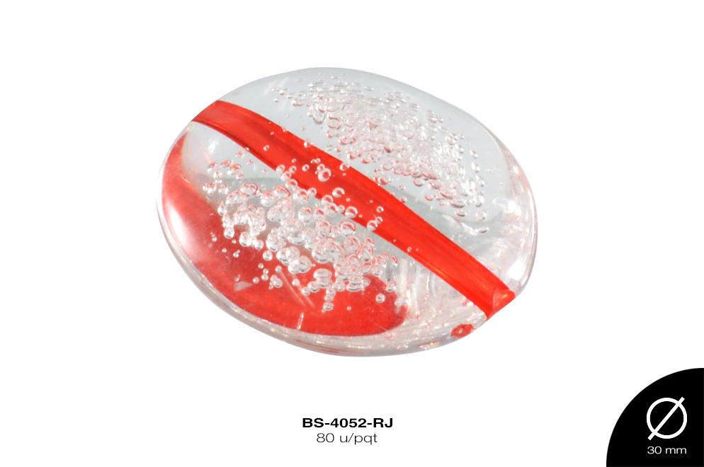 ACR TRANSP CENT RED B 30mm REF: KB-003 ROJO 80 u/pqt(.5kg)