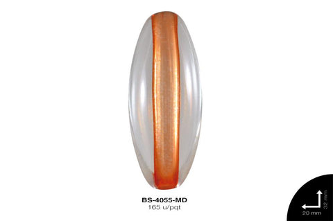 ACR TRANSP CENT OVAL 32mm REF: K-006 MANDARINA 165 u/pqt(.5k