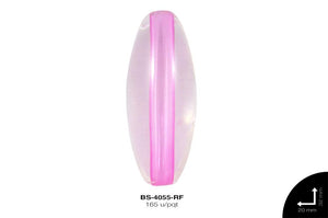 ACR TRANSP CENT OVAL 32mm REF: K-006 ROSA FUERTE 165 u/pqt(.