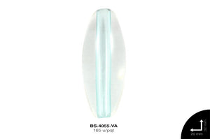 ACR TRANSP CENT OVAL 32mm REF: K-006 VERDE AGUA 165 u/pqt(.5