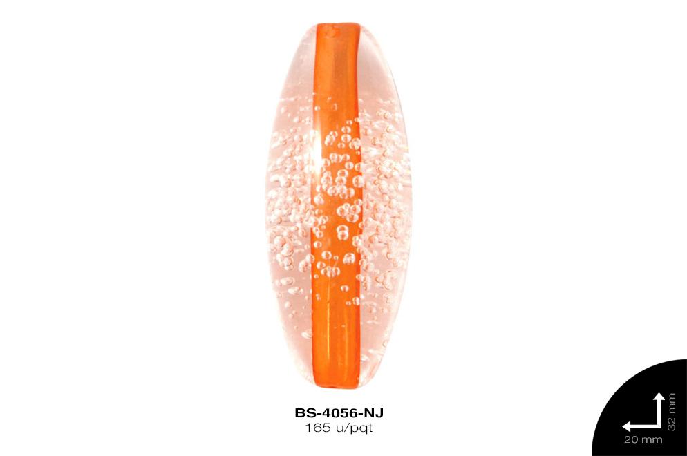 ACR TRANSP CENT OVAL 32mm REF: KB-006 NARANJA 165 u/pqt(.5kg