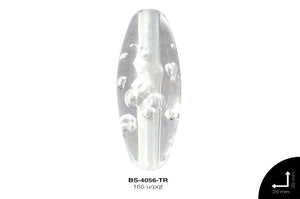 ACR TRANSP CENT OVAL 32mm REF: KB-006 TRANSPARENTE 165 u/pqt