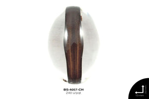 ACR TRANSP CENT OVAL 20mm REF: K-007 CHOCOLATE 240 u/pqt(.5k