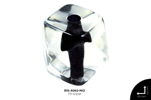 ACR TRANSP CENT HEX 20mm REF: K-0013 NEGRO 70 u/pqt(.5kg)