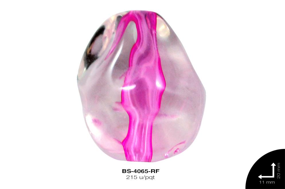 ACR TRANSP CENT GOTA 19mm REF: K-0024 ROSA FUERTE 215 u/pqt(