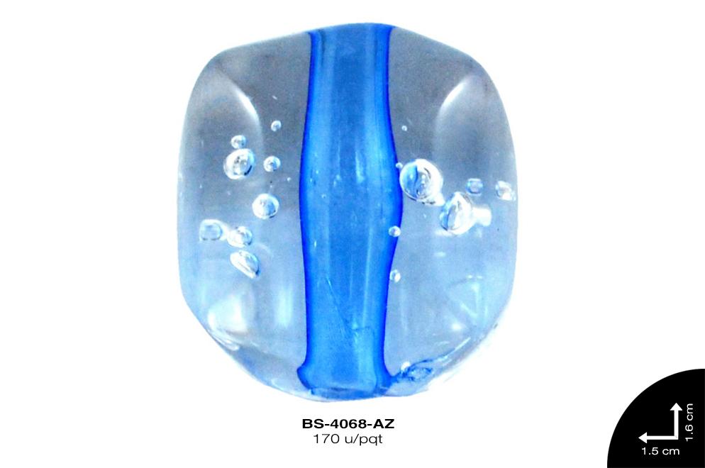 ACR TRANSP CENT CUBO 25mm REF: KB-0027 AZUL 170 u/pqt(.5kg)