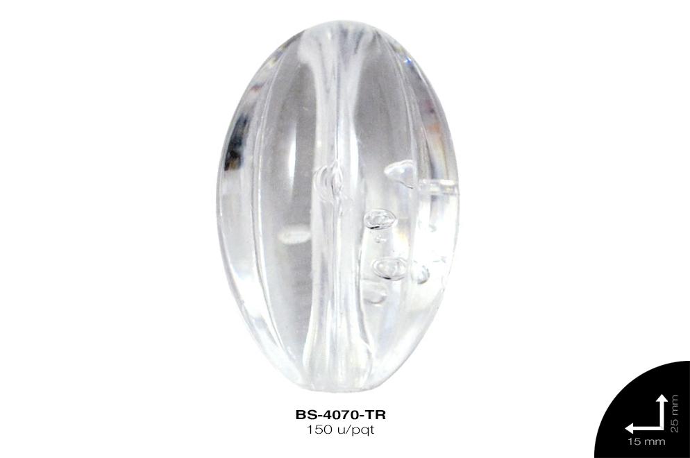 ACR TRANSP CENT OVAL RAYA 25mm REF: K-0044 TRANSPARENTE 150