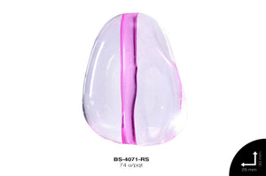 ACR TRANSP CENT TRIANG 30mm REF: K-0046 ROSA 74 u/pqt(.5kg)