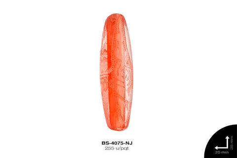 ACR TRANSP CENT OVAL 35mm REF: K-0051 NARANJA 255 u/pqt(.5kg