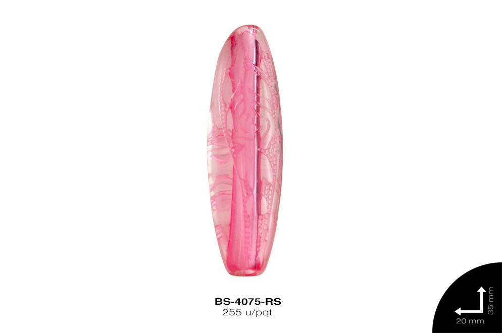 ACR TRANSP CENT OVAL 35mm REF: K-0051 ROSA 255 u/pqt(.5kg)