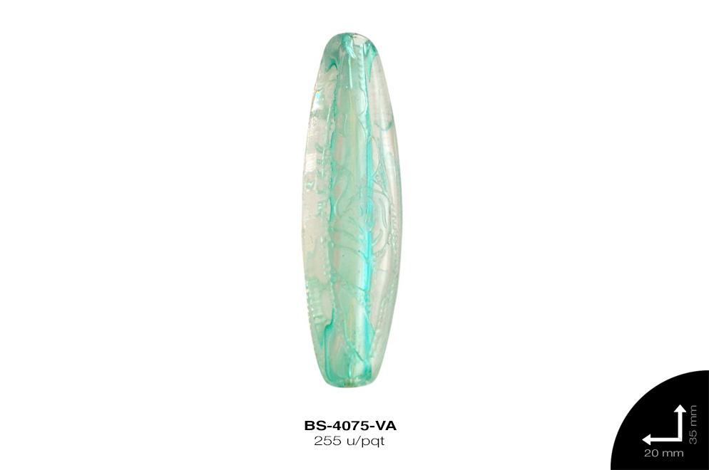 ACR TRANSP CENT OVAL 35mm REF: K-0051 VERDE AGUA 255 u/pqt(.