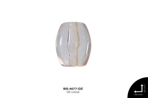 ACR TRANSP  BARRIL 26mm REF: K-0052 DURAZNO 58 u/pqt(.5kg)