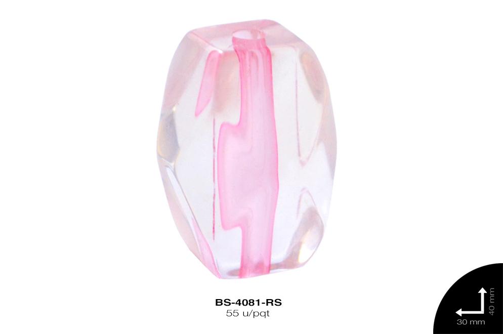 ACR TRANSP CENT HEX 30mm REF: K-0054 ROSA 55 u/pqt(.5kg)