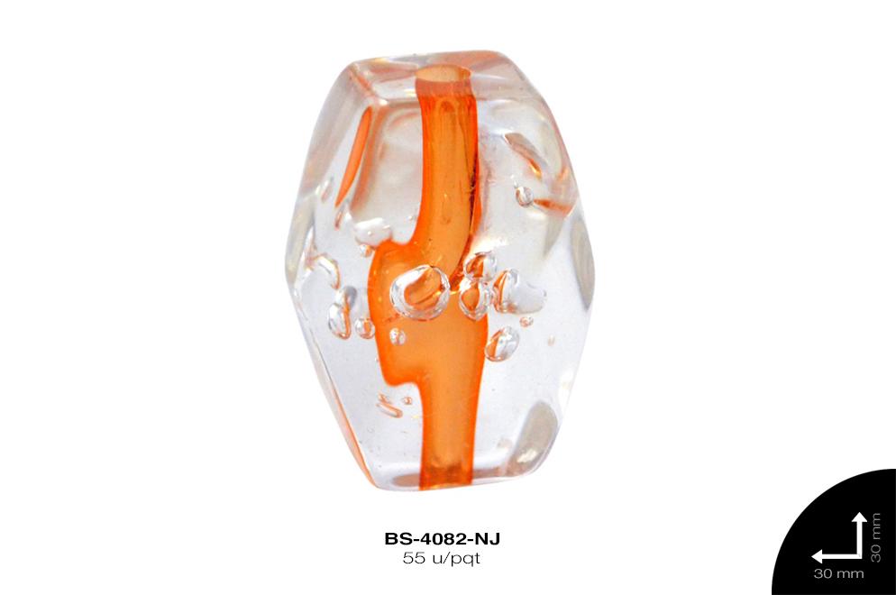 ACR TRANSP CENT HEX B 30mm REF: KB-0054 NARANJA 55 u/pqt(.5k