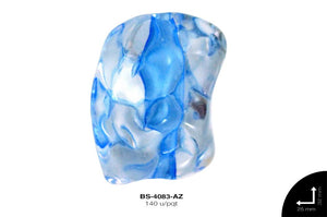 ACR TRANSP CENT PIEDRA 25mm REF: K-0065 AZUL 140 u/pqt(.5kg)