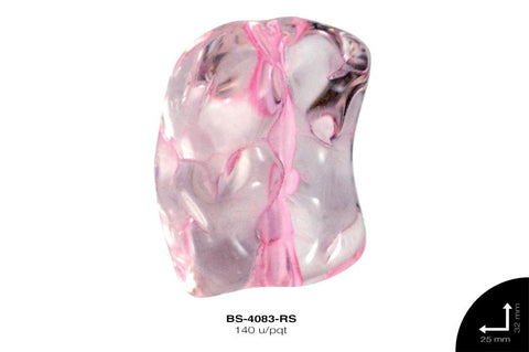 ACR TRANSP CENT PIEDRA 25mm REF: K-0065 ROSA 140 u/pqt(.5kg)