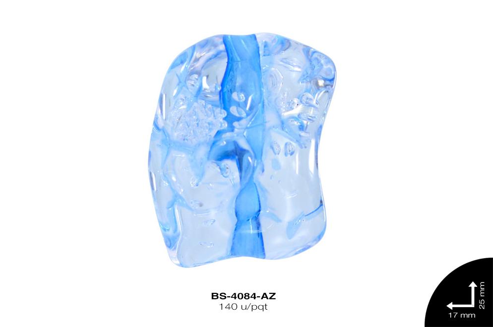 ACR TRANSP CENT PIEDRA B 25mm REF: KB-0065 AZUL 140 u/pqt(.5