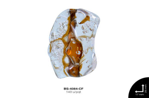 ACR TRANSP CENT PIEDRA B 25mm REF: KB-0065 CAFÉ 140 u/pqt(.5