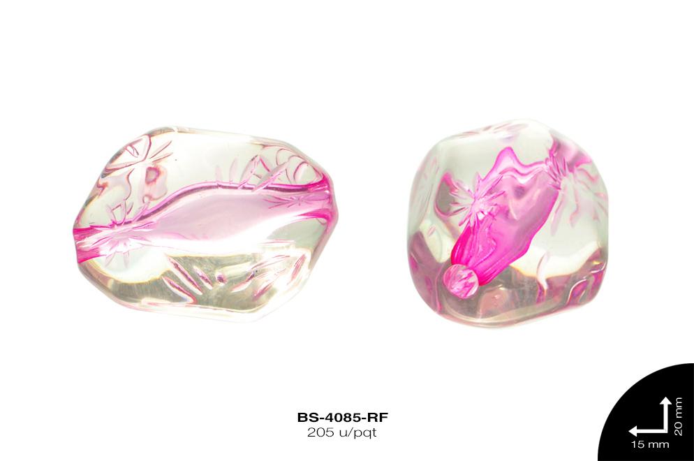 ACR TRANSP CENT PIEDRA 20mm REF: K-0067 ROSA FUERTE 205 u/pq