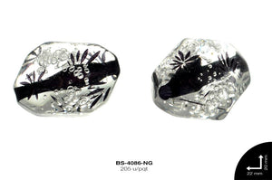 ACR TRANSP CENT PIEDRA B 20mm REF: KB-0067 NEGRO 205 u/pqt(.