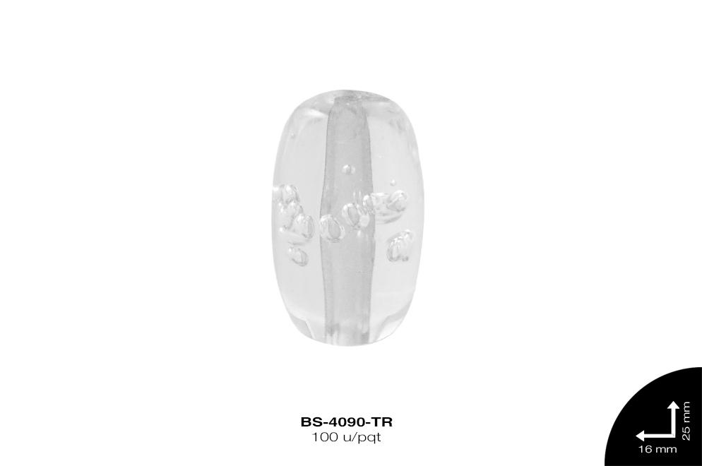 ACR TRANSP CENT OVAL B 28mm REF: TRANSPARENTE 100 u/pqt(.5kg